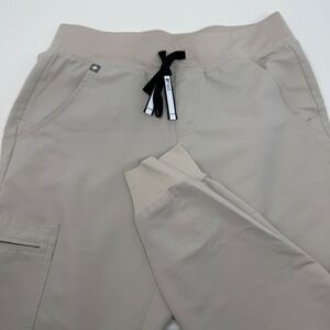 FIGS Zamura Jogger Scrub Pants Womens Small Sand Beige W22SW2056P Technical